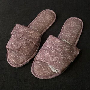 Pink Patterned Charter Club Summer Slippers